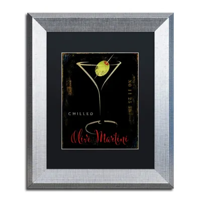 Color Bakery 'Olive Martini Ii' Matted Framed Art, 11" x 14"
