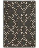 Livabliss Alfresco Alf-9590 Black 2'3" x 4'6" Area Rug, Indoor/Outdoor