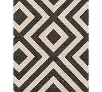 Livabliss Alfresco Alf-9639 Black 2'3" x 11'9" Runner Area Rug, Indoor/Outdoor