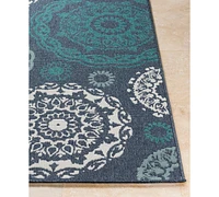 Livabliss Alfresco Alf-9666 Charcoal 2'3" x 4'6" Area Rug, Indoor/Outdoor