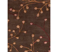 Closeout! Surya Athena Ath-5052 Dark Brown 3' x 12' Runner Area Rug