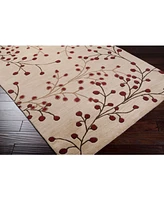 Livabliss Athena Ath-5053 Burgundy 8' x 10' Oval Area Rug