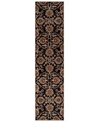 Livabliss Caesar Cae-1053 Black 2'6" x 8' Runner Area Rug