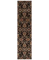 Livabliss Caesar Cae-1053 Black 2'6" x 8' Runner Area Rug