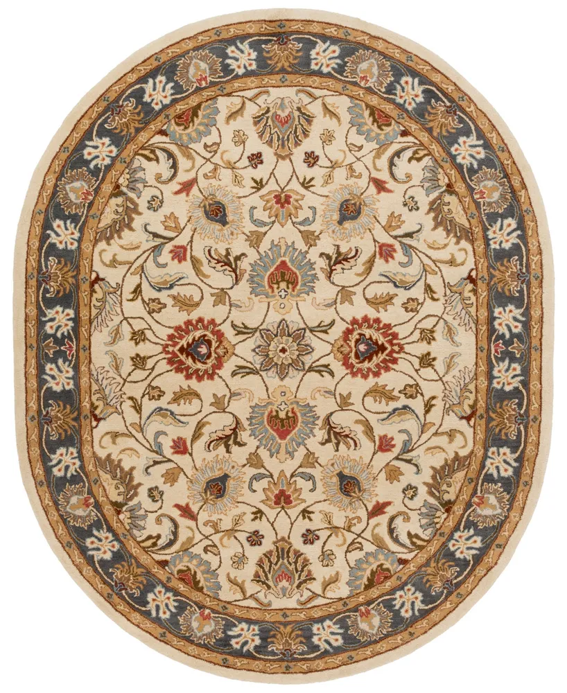 Livabliss Caesar Cae-1125 Bright Yellow 8' x 10' Oval Area Rug