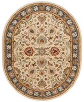 Livabliss Caesar Cae-1125 Bright Yellow 8' x 10' Oval Area Rug