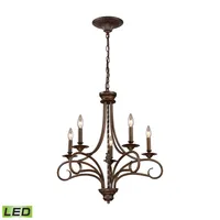 Gloucester 5-Light Chandelier in Antique Bronze