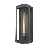 Trenton 1 Light Outdoor Wall Sconce in Blackened Bronze