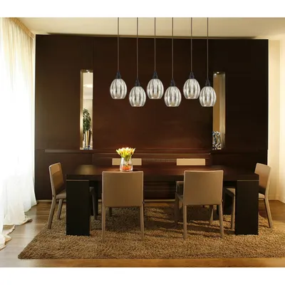 Danica 3 Light Pendant in Oiled Bronze and Mercury Glass