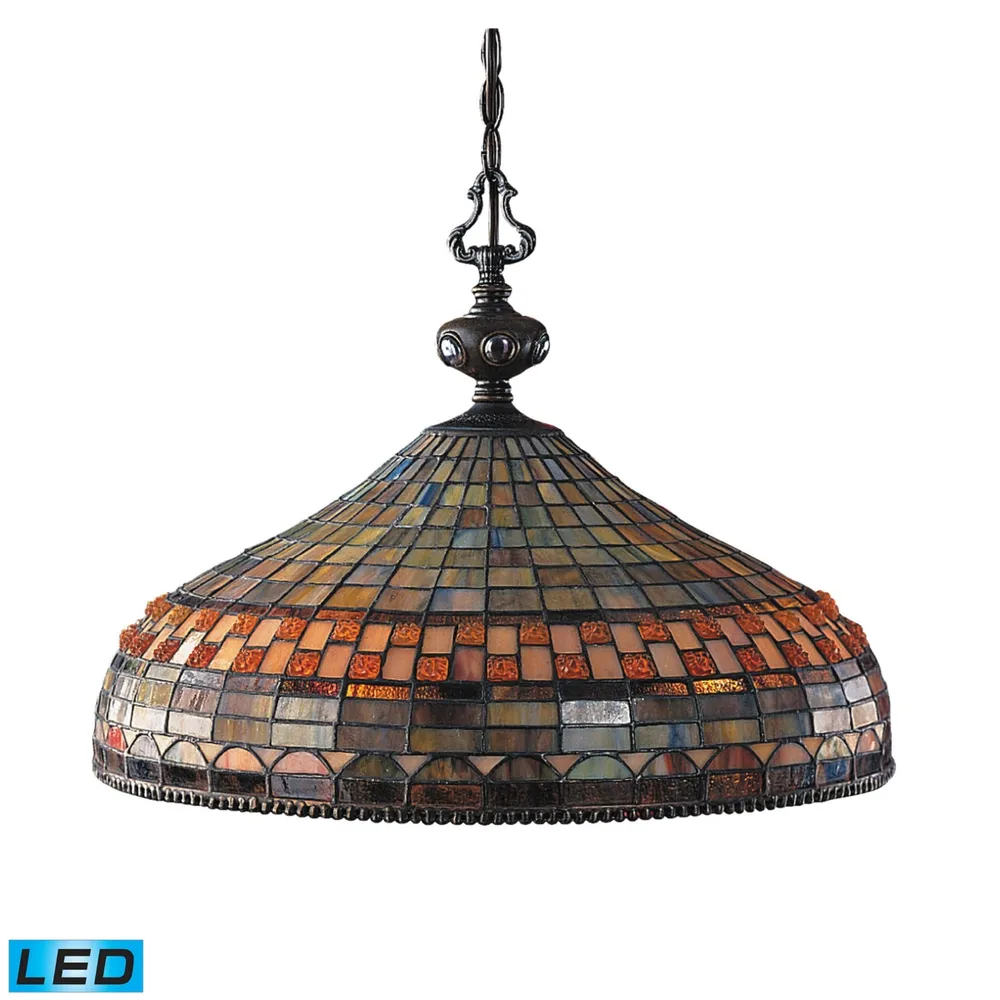 Jewelstone 3-Light Pendant in Classic Bronze - Led, 800 Lumens (2400 Lumens Total) with Full Scale Dimming Range