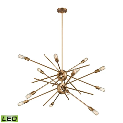 Xenia 12 Light Chandelier in Matte Gold