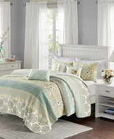 Madison Park Willa Cotton Sateen 6-Pc. Quilt Set