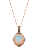 Le Vian Opal (2-1/5 ct. t.w.) & Diamond (3/8 ct. t.w.) 22" Pendant Necklace in 14k Rose Gold