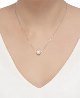 Honora Cultured Freshwater Pearl (8-1/2mm) 18" Pendant Necklace 14k Gold (Also Pink Pearl)