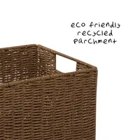 Honey Can Do Parchment Cord Storage Basket