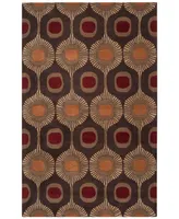 Livabliss Forum Fm-7170 Dark Brown 2' x 3' Area Rug