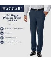 J.m. Haggar Men's 4 Way Stretch Slim Fit Flat Front Suit Pant