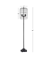 Jonathan Y Odette Industrial Metal Floor Lamp