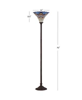 Jonathan Y Peacock Tiffany Torchiere Led Floor Lamp