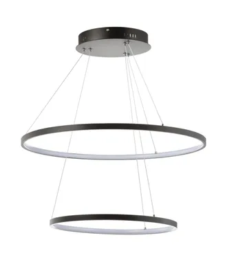 Jonathan Y Brice Round Integrated Led Chandelier