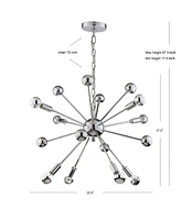 Jonathan Y Glenn 8-Light Metal Sputnik-Led Chandelier