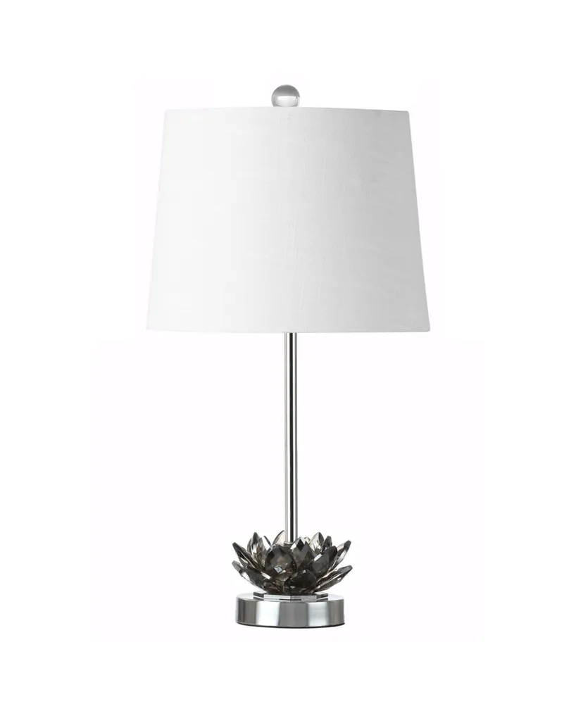 Jonathan Y Amelia Lotus Crystal Led Table Lamp