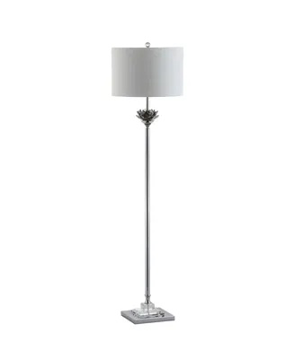 Jonathan Y Amelia Lotus Crystal or Metal Led Floor Lamp