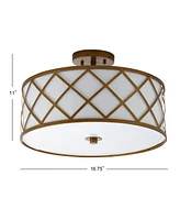 Jonathan Y Elizabeth Metal Led Flush Mount