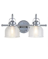 Jonathan Y Virginia 2-Light Metal, Glass Led Vanity Light