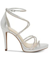 Jessica Simpson Women's Jaeya Strappy Rhinestone High-Heel Dress Sandals