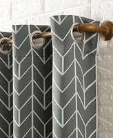 Kenwood Chevron Blackout Grommet Curtain Panel