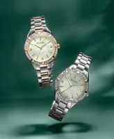 Bulova Women's Sutton Diamond (1/10 ct. t.w.) Stainless Steel Bracelet Watch 32.5mm