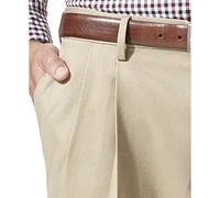 Dockers Men's Comfort Relaxed Pleated Cuffed Fit Khaki Stretch Pants