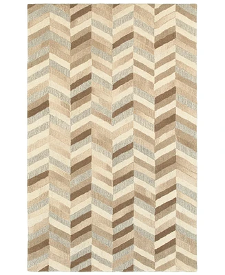 Closeout! Oriental Weavers Infused 67005 Beige/Gray 5' x 8' Area Rug