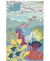 Liora Manne' Ravella 2275 Ocean View Blue 2' x 3' Indoor/Outdoor Area Rug