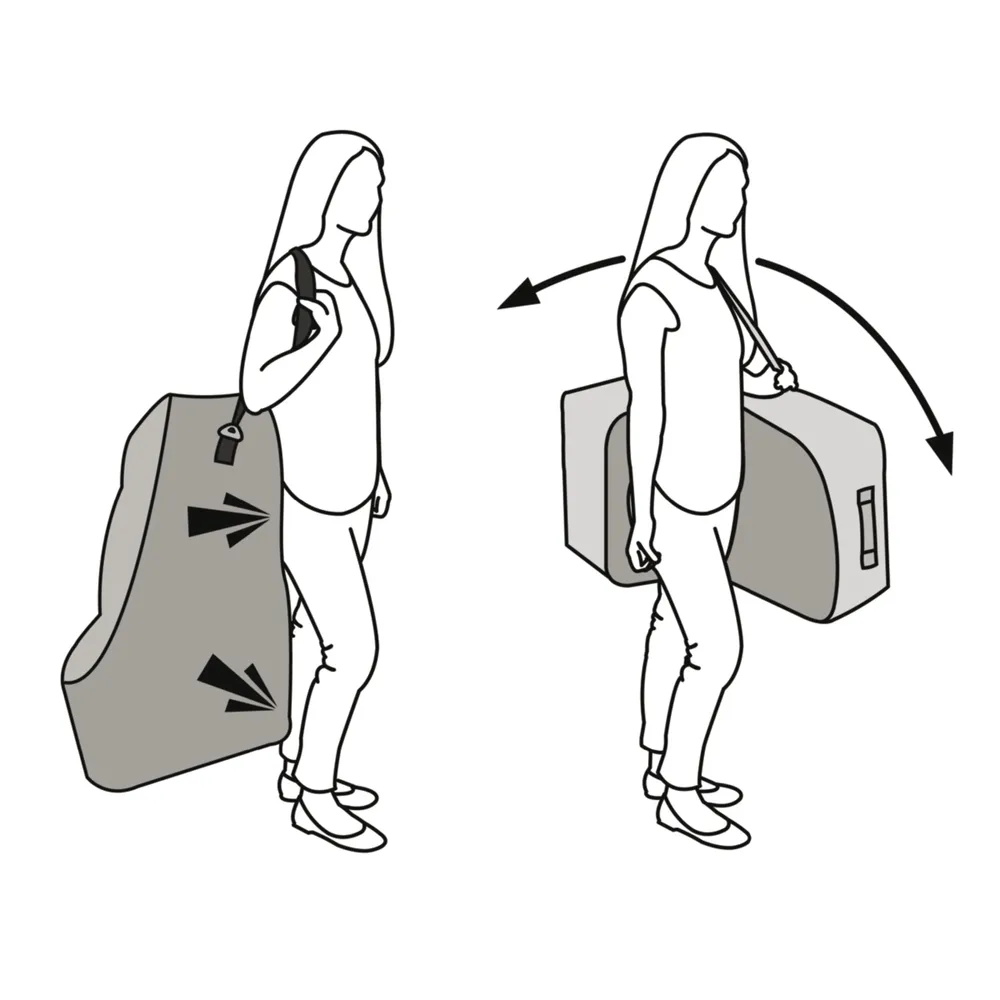 J.l. Childress Universal Side Carry Car Seat Travel Bag
