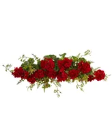 Nearly Natural 32" Geranium & Berry Swag