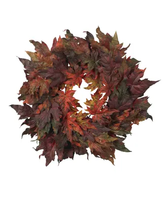 Nearly Natural 30" Maple Leaf Wreath