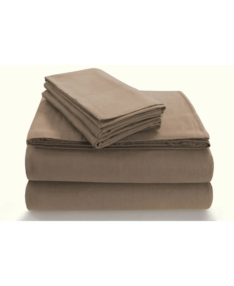 Tribeca Living Flannel Extra Deep Pocket Full Sheet Set