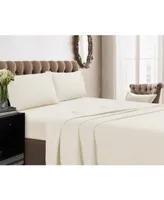 Tribeca Living 350 Thread Count Cotton Percale Extra Deep Pocket Full Sheet Set