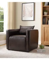 Furniture of America Charlie Modern Vinyl Accent Chair