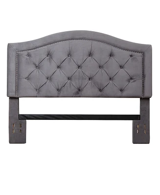 Simone Tufted Velvet Headboard - Full/Queen