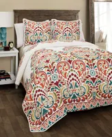 Clara Reversible 3-Piece Full/Queen Quilt Set