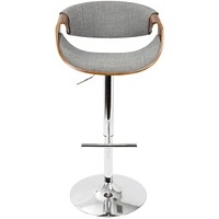 Lumisource Curvo Adjustable Barstool with Swivel