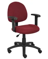 Boss Office Products Deluxe Posture Chair W/ Adjustable Arms