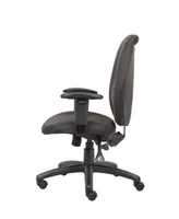 Boss Office Products High-Back Task Chair with Adjustable Arms