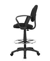 Boss Office Products Drafting Stool W/ Footring And Loop Arms