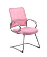 Boss Office Products Mesh Back W/ Pewter Finish Guest Chair