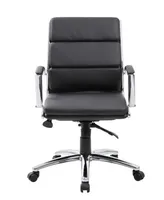 Boss Office Products CaressoftPlus Executive Mid-Back Chair