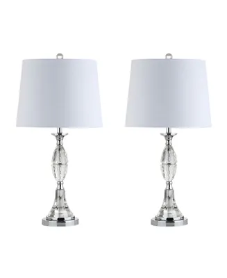 Jonathan Y Reid Crystal Led Table Lamp, Set Of 2